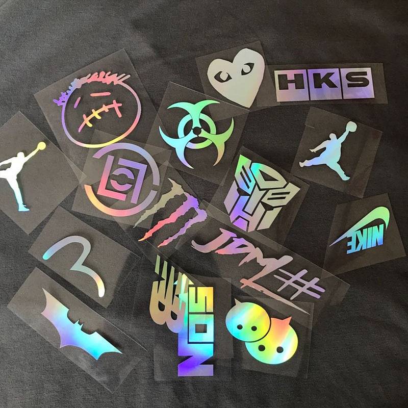 Tiktok Car Headlight Stickers 7 Color Laser Internet Celebrity HF ...