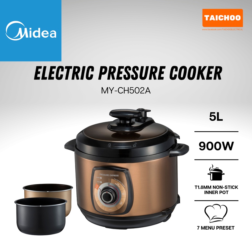 Midea Electric Pressure Cooker MYCH502A Shopee Malaysia