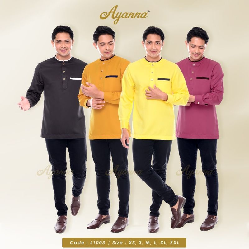 Kurta Dewasa Kurta Lelaki Dewasa Aidil L1003 Part 3 Xs 2xl Ay2023 Shopee Malaysia 1254