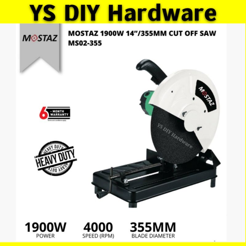 Mostaz Moto MSG02-355 MSCT1433 Cut Off Saw Machine Wood Metal Aluminum ...