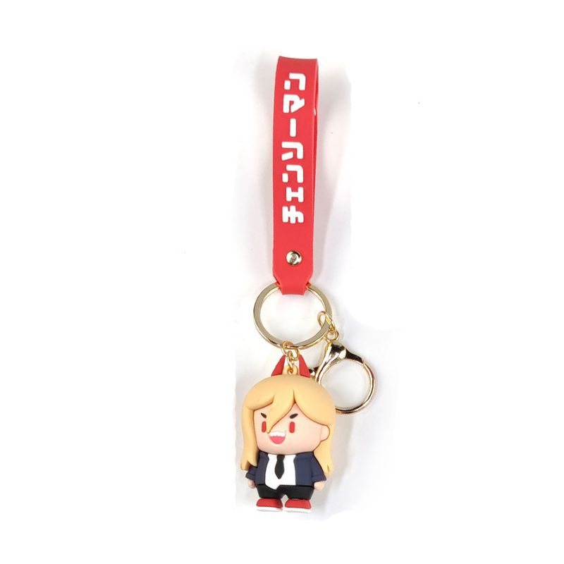 Anime Chainsaw Man Keychain Doll PVC Bag Pendant Pochita Power Makima ...