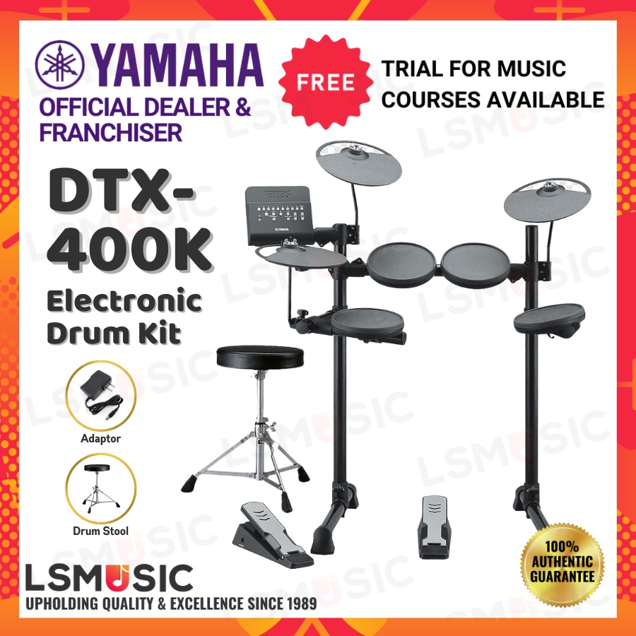 Drum elektrik deals yamaha dtx 400