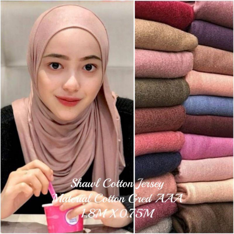 cotton shawl shopee