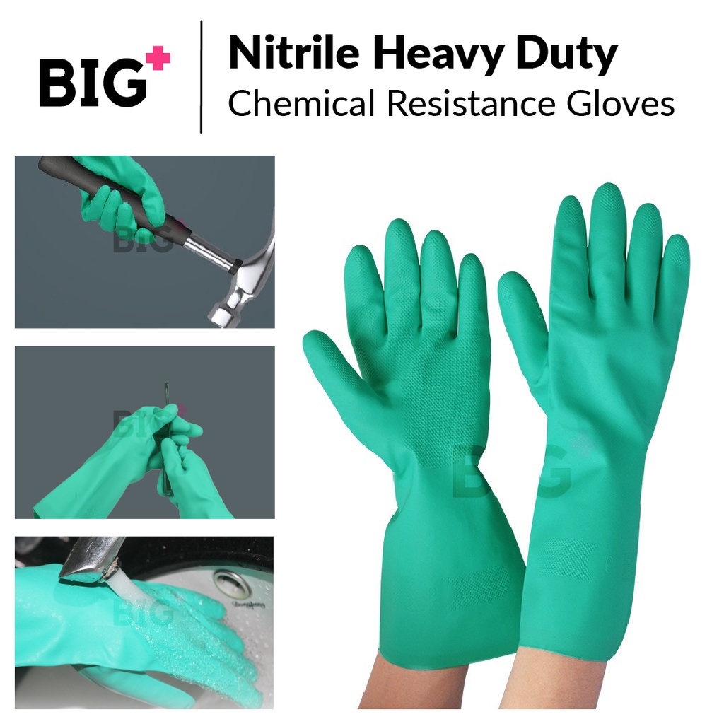 BIG Heavy Duty Chemical Resistance Nitrile Hand Glove Household Rubber   Sg 11134201 22110 9jckah1xisjv99