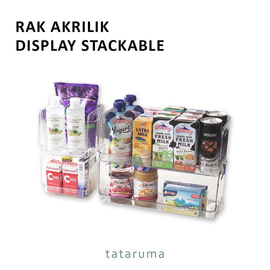 Tataruma Ine - Multipurpose Stackable Acrylic Display Rack | Shopee ...