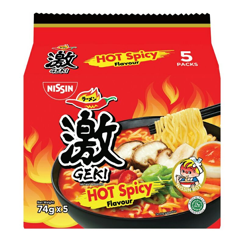 Nissin Geki Ramen Instant noodles (5's Bag) | Shopee Malaysia