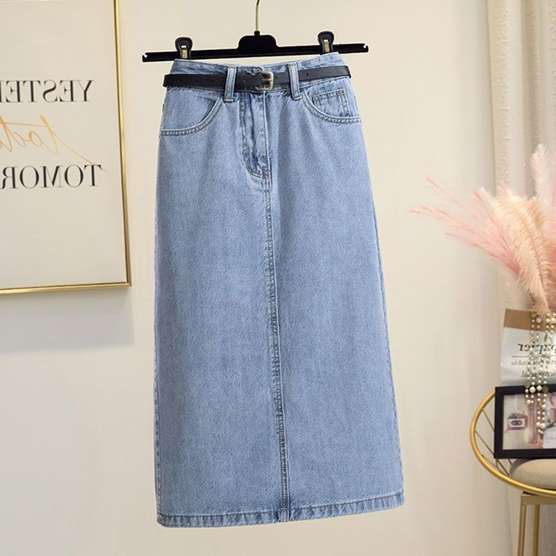 Mid length denim skirts 3xl hotsell