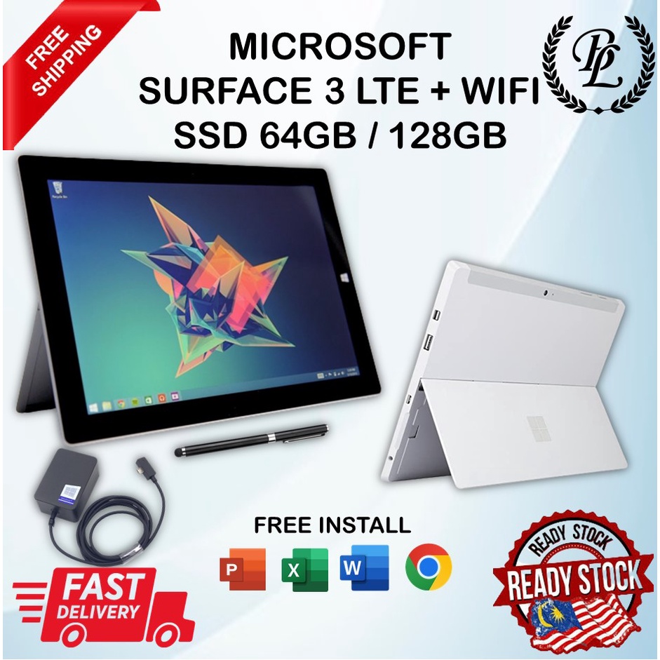 Surface Go 3 LTE i3 8g 128g Office2021付 - Windowsタブレット本体