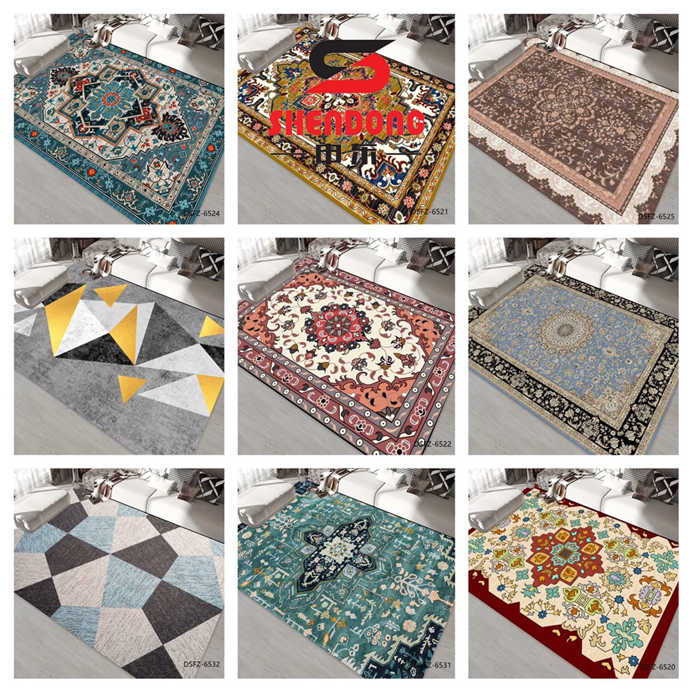 OFFER !! L (180*120cm) Crystal Velvet Carpet 5 D / Floor mat / Rugs