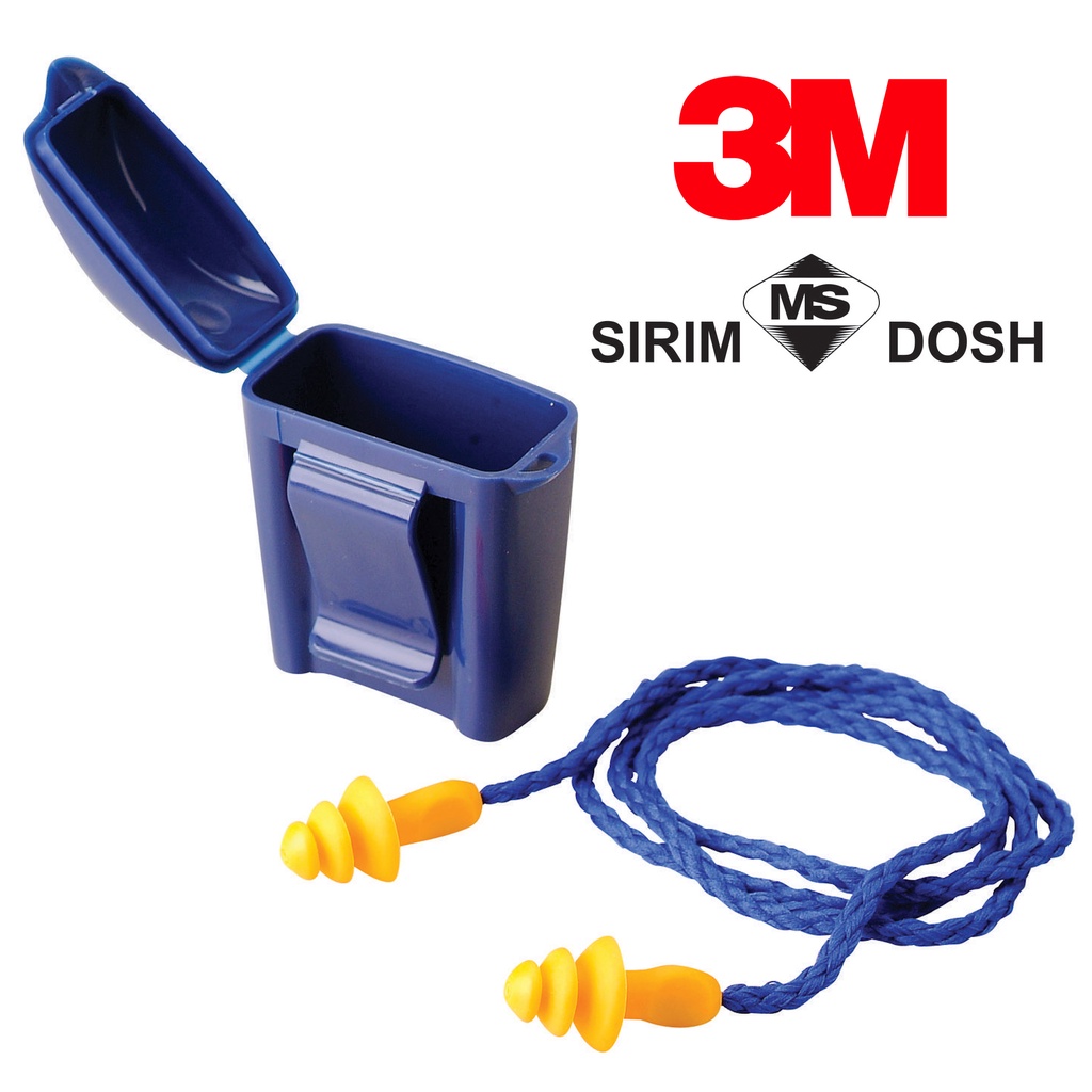 3M 1271 Reusable Ear Plug / Corded Earplug / DOSH SIRIM Approved