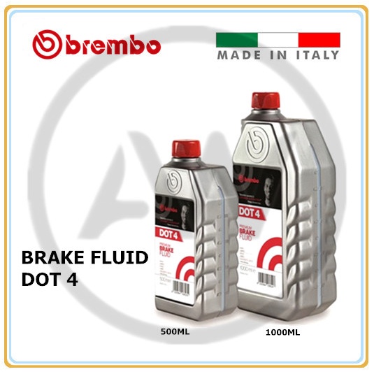BREMBO Premium DOT 4 Class 4 Brake Oil Fluid Lubricant [500ml 1000ml