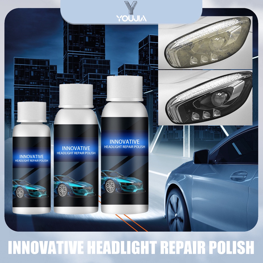 Rayhong Car Headlight Polishing Repair Kit Clean Retreading Agent