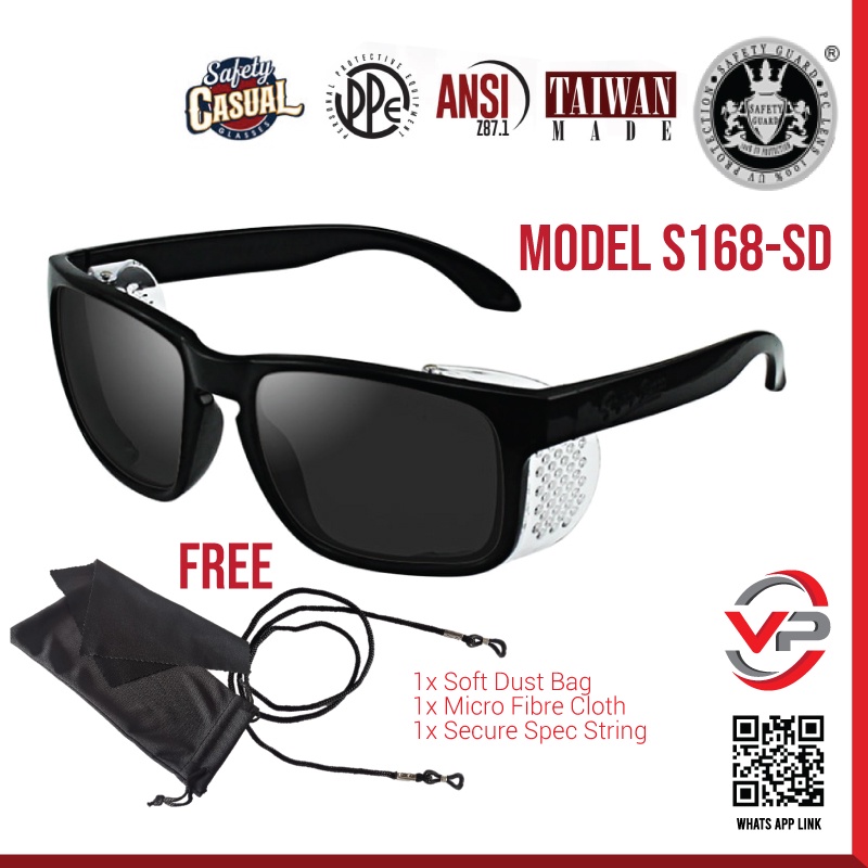 SAFETY GUARD S-168 SAFETY GLASSES S168 SPEC SAFETY