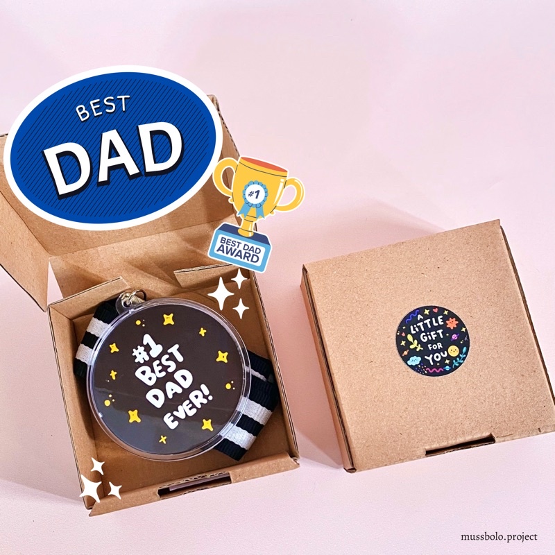 Dad Ever's best Medal | Fathers day | Birthday gift | Dad's Birthday ...