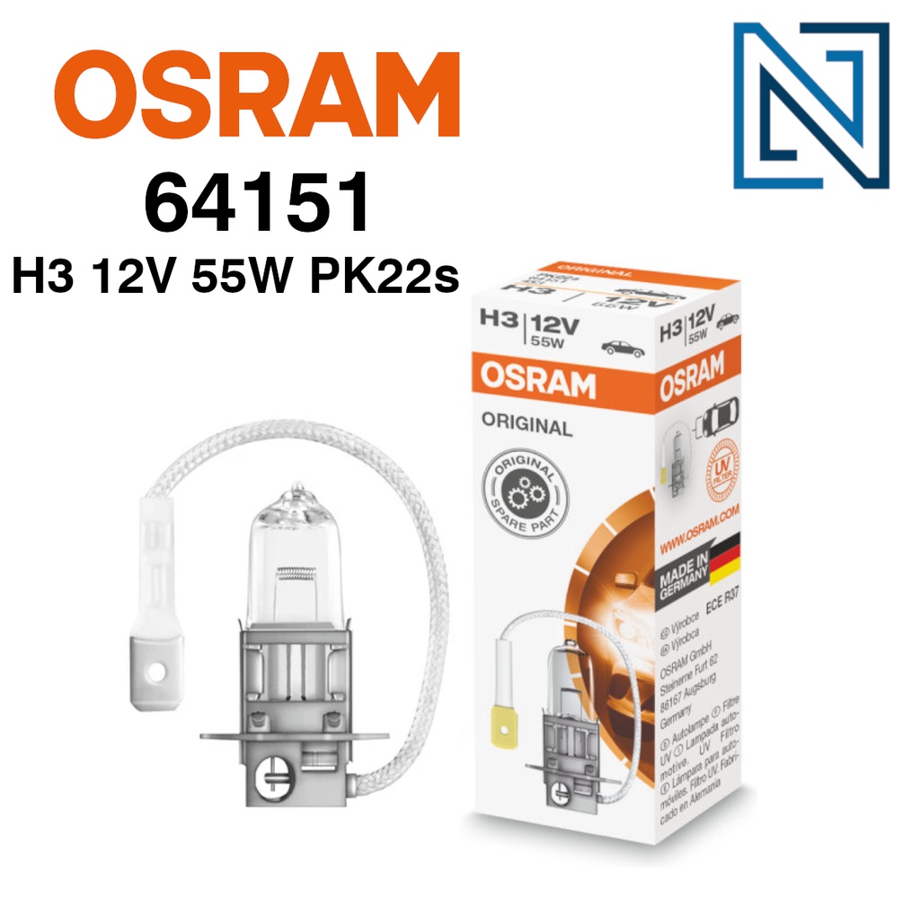 1x Original OSRAM Headlights Fog Lights Halogen Bulb H1 H3 H4 H7 H11 ...