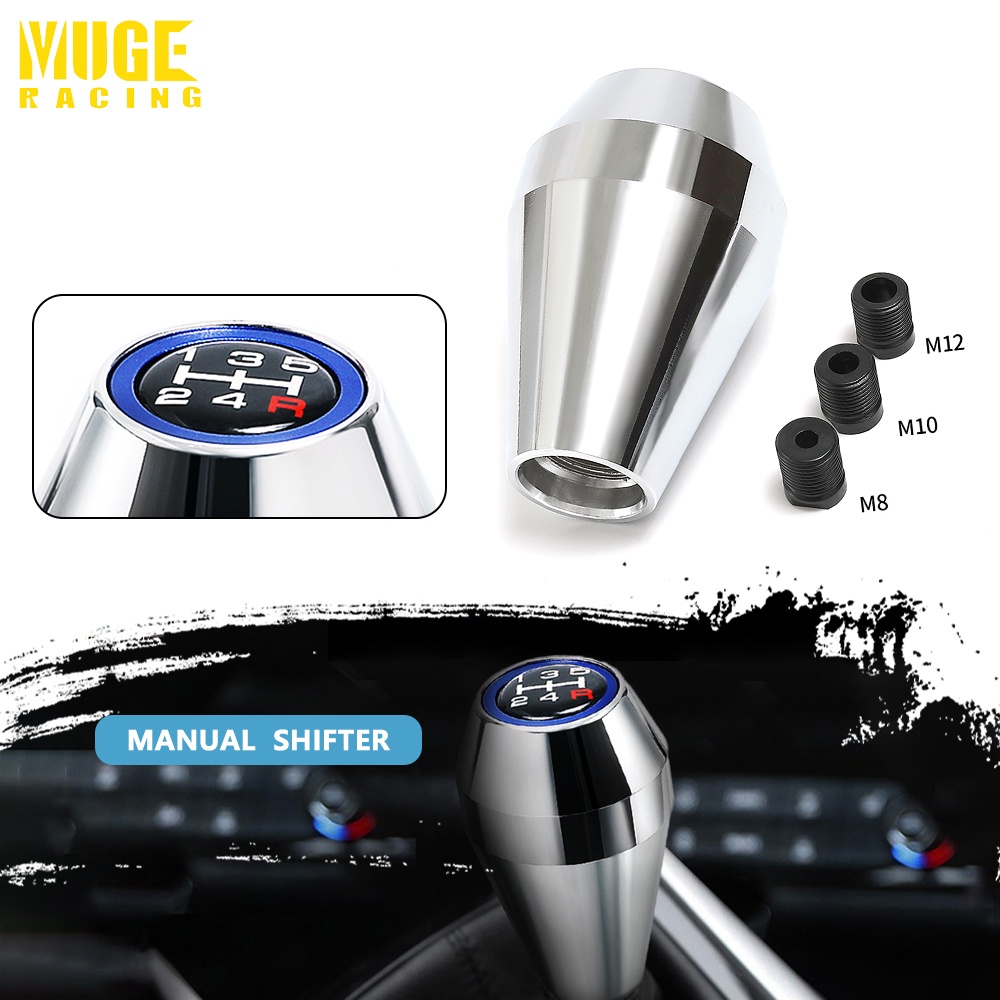 New 5 Speed Aluminium Alloy Auto Gear Shift Knob Diamond Shape Manual