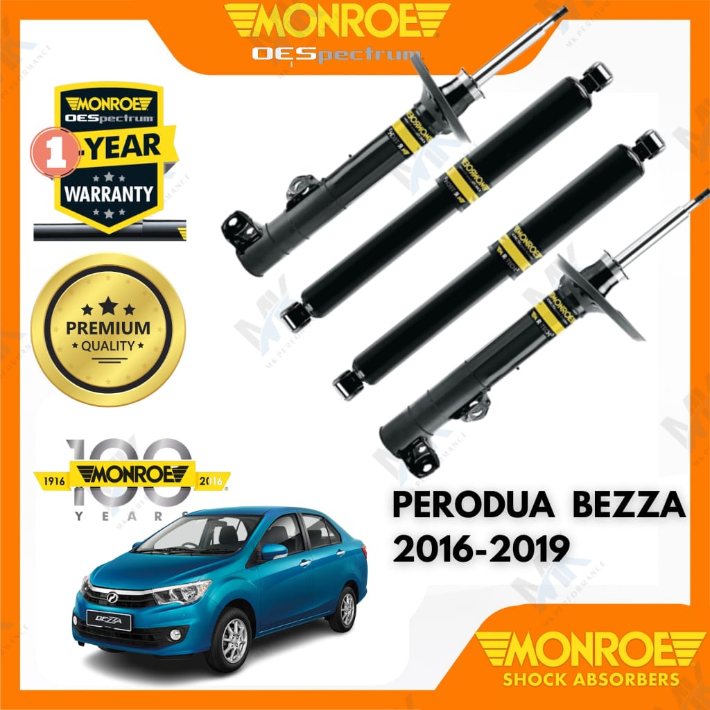 MONROE OESPECTRUM® Shock Absorber Perodua Bezza 2016-2019 Front & rear ...