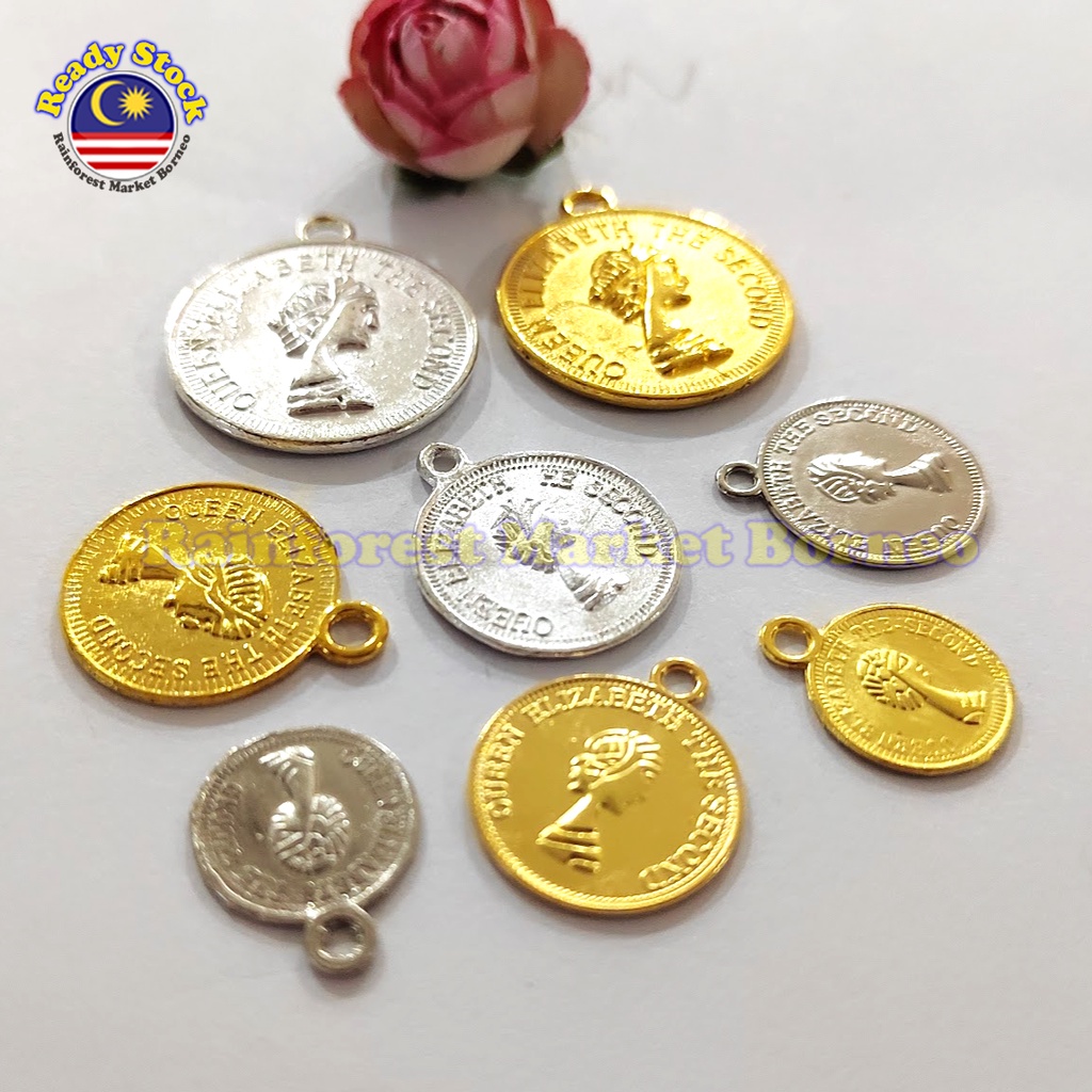 Mc2002 Metal Charm Pendant 12-22pcs 🇲🇾 Diy Fashion Jewelry Accessories 