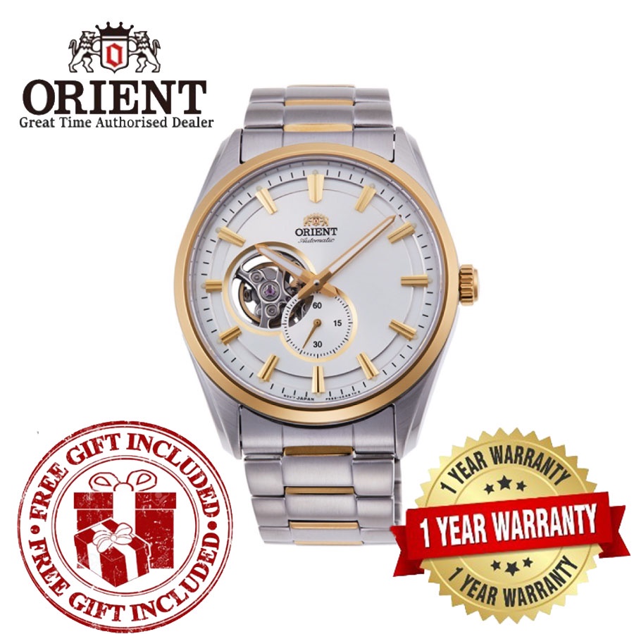 (Ready Stock) Orient RAAR0001S Semi Skeleton Automatic 2 Toned ...