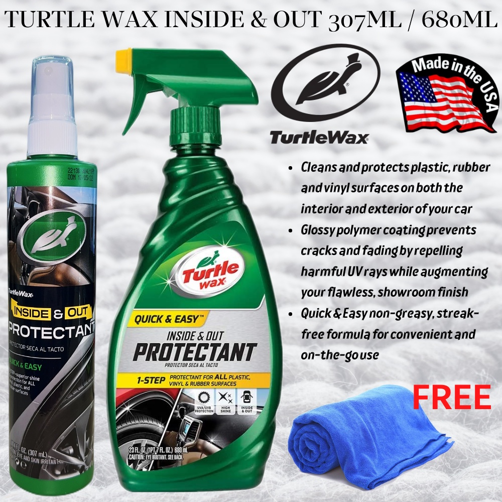 Turtle Wax Quick & Easy Protectant, Inside & Out, 1-Step - 23 fl oz