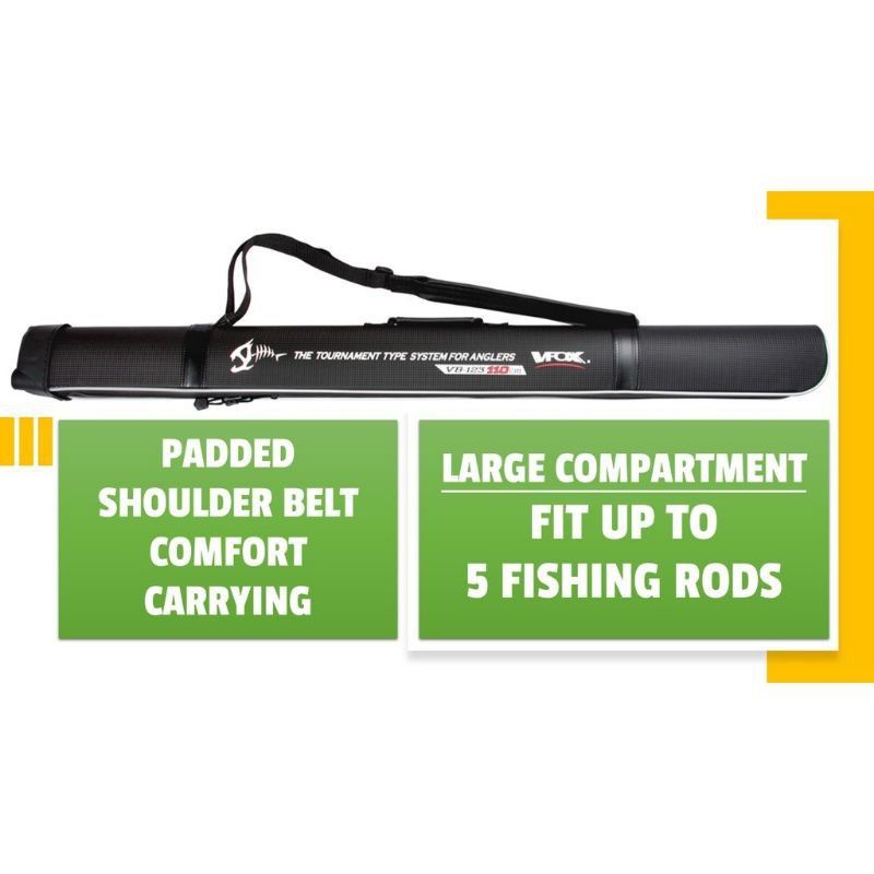 175cm - 235cm (5.7ft - 7.7ft) VFOX WEFOX Hard Rod Case Fishing Rod Bag