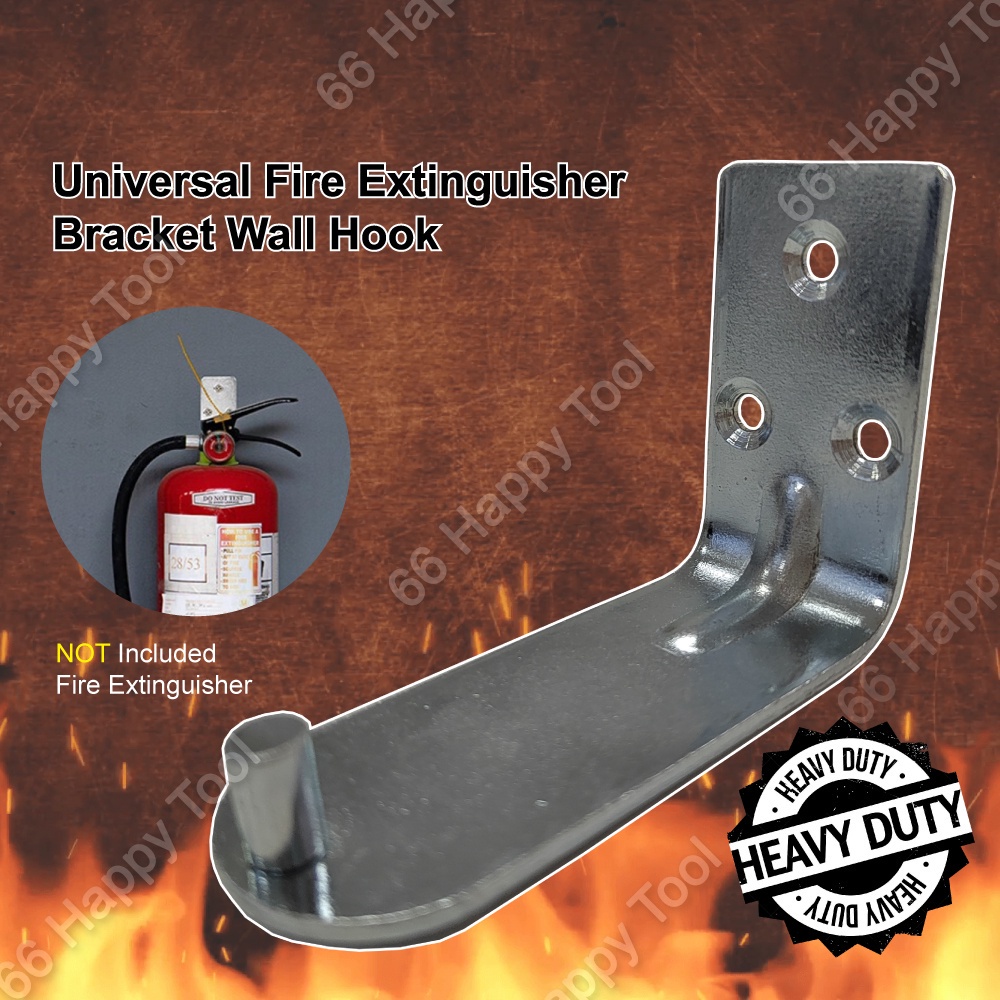 (1pc) Heavy Duty Hook Fire Extinguisher Bracket Wall Hook ABC Dry ...