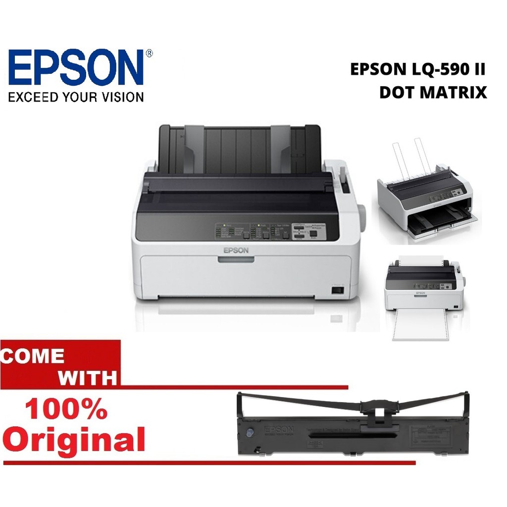 Epson LQ590II Impact A4 Computer Form Dot Matrix Printers Print up to