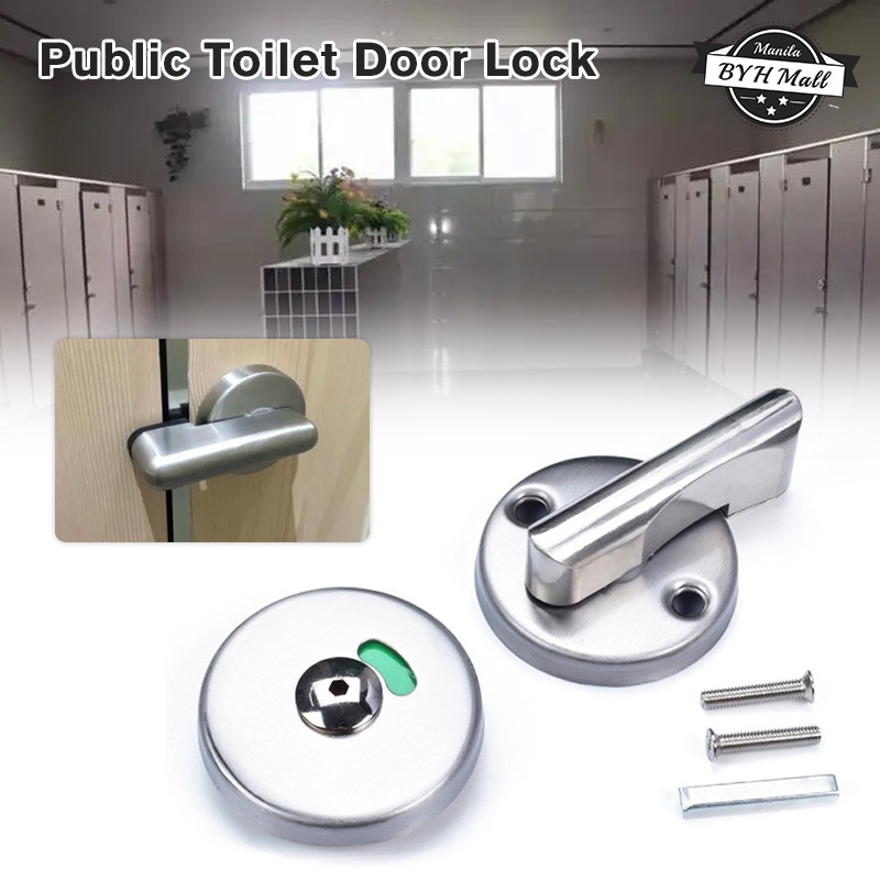Public Toilet Partition Lock Privacy Indicator Sliding Door Lock For Public Toilet Restroom