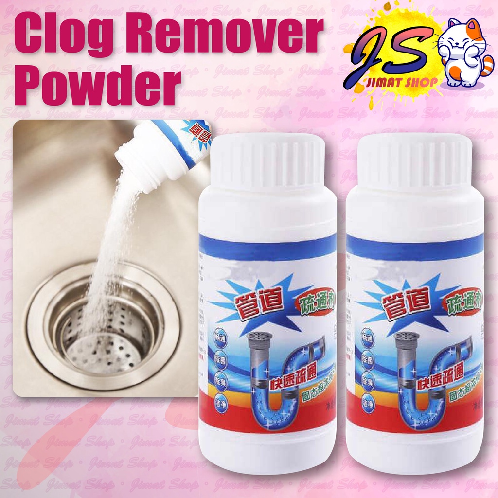 Clog Remover Drain Pipe Basin Cleaner Clogged Drainage Remover Powder ...