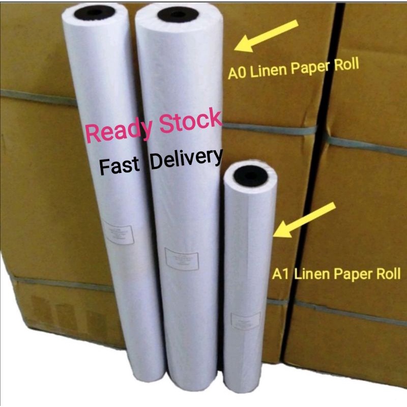 Linen Paper Roll A0 / A1 Size (Super Grade Linen Texture Ready Stock ...