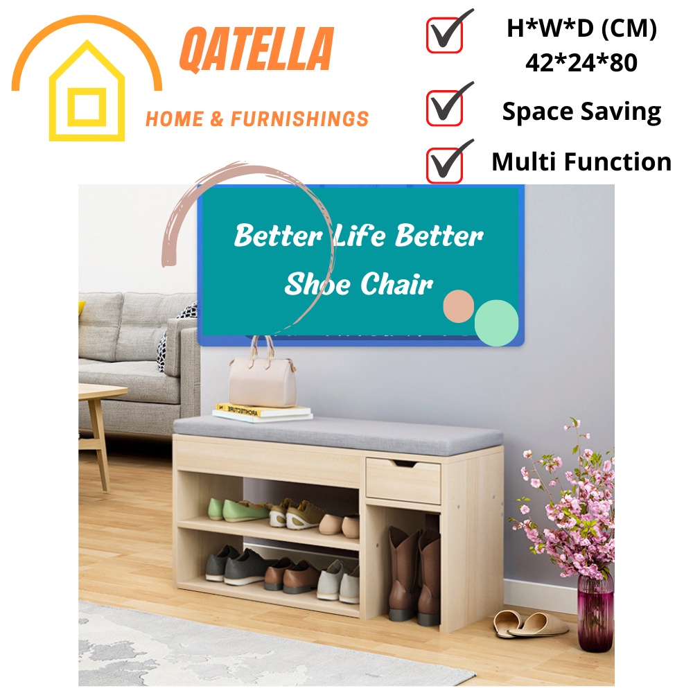 Qatella Premium Sofa Shoe Rack Sofa Sitting Sitting Shoe Cabinet ...