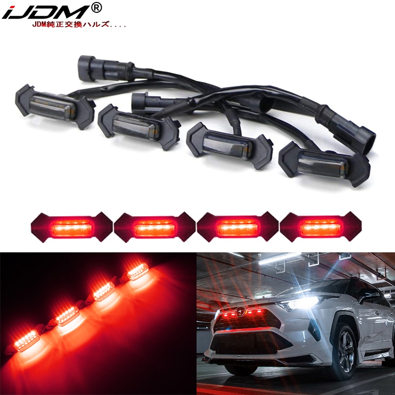 LED Grille Light Kit For 2016-2021 Toyota Tacoma TRD PRO - Amber Raptor Style, 4 Bulbs, 12V