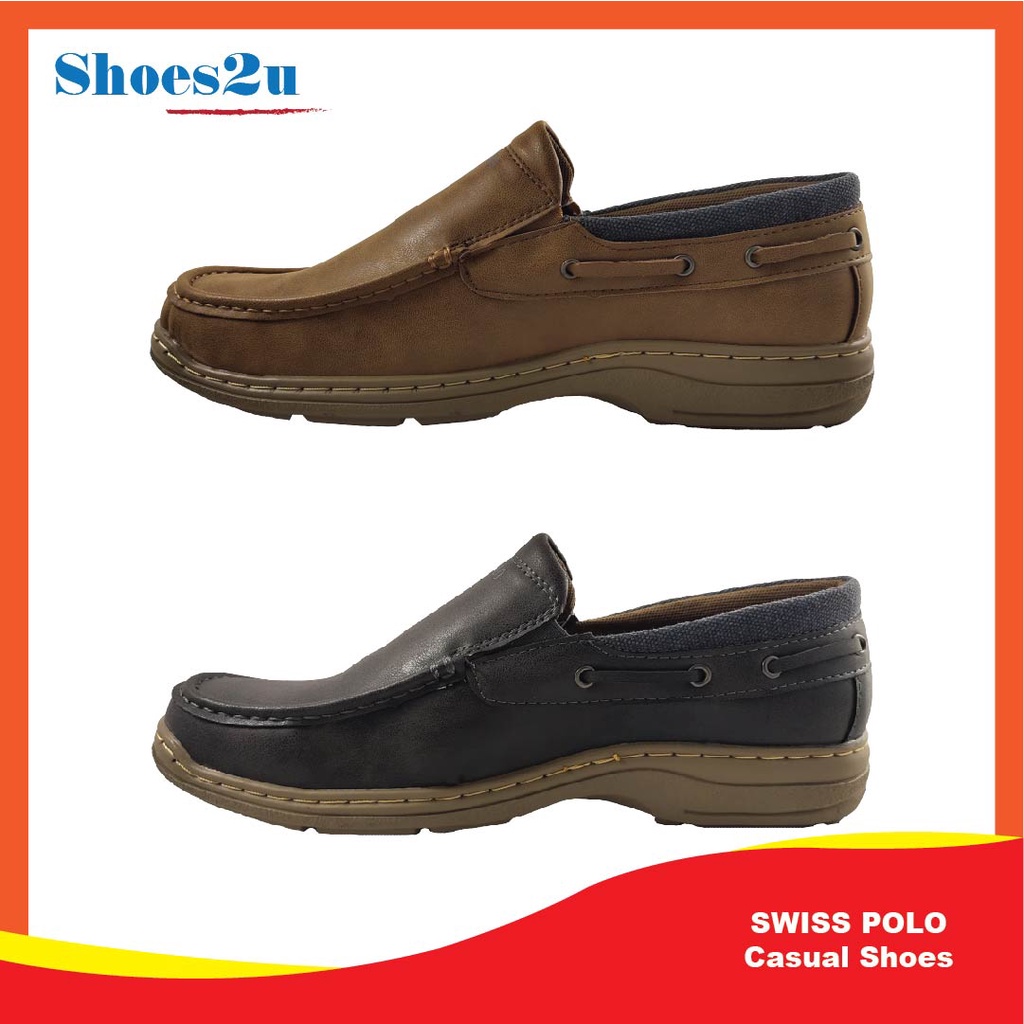 Original Swiss Polo Casual Men Shoes Kasut Swiss Polo Loafers Lelaki Shopee Malaysia