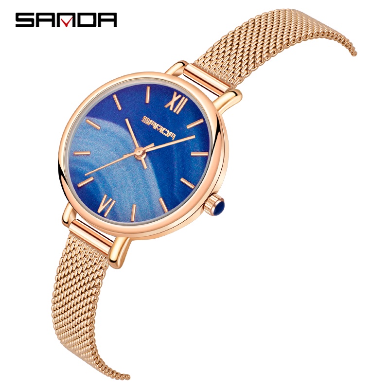Sanda Fashion Pioneer Retro Dial Sapphire Star Dial Quartz Watch Style ...