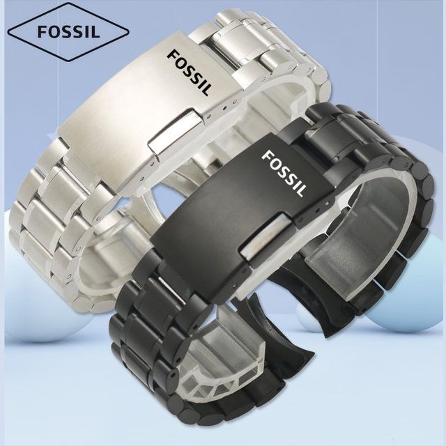 Fossil Fosil Watch Strap Steel Band Hollow Quartz Mechanical Folding