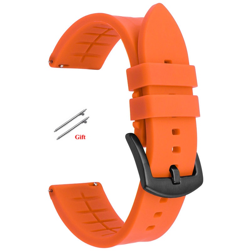 Soft Silicone Strap 20mm 22mm 24mm Universal Watch Band Quick Release Bracelet Mens Womens 0519