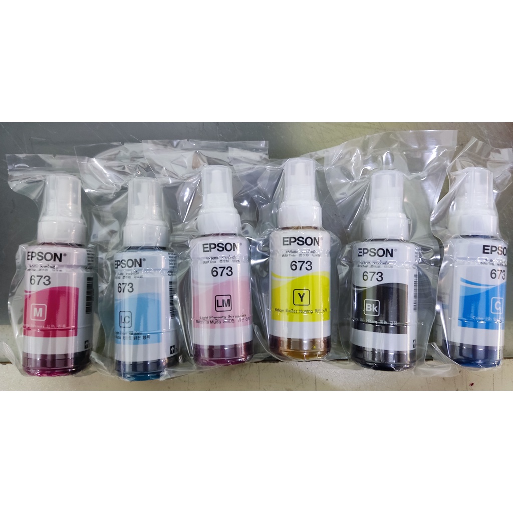 Original Epson L800 L805 L850 L1800 Ink Bottle CMYK L/M L/C Shopee