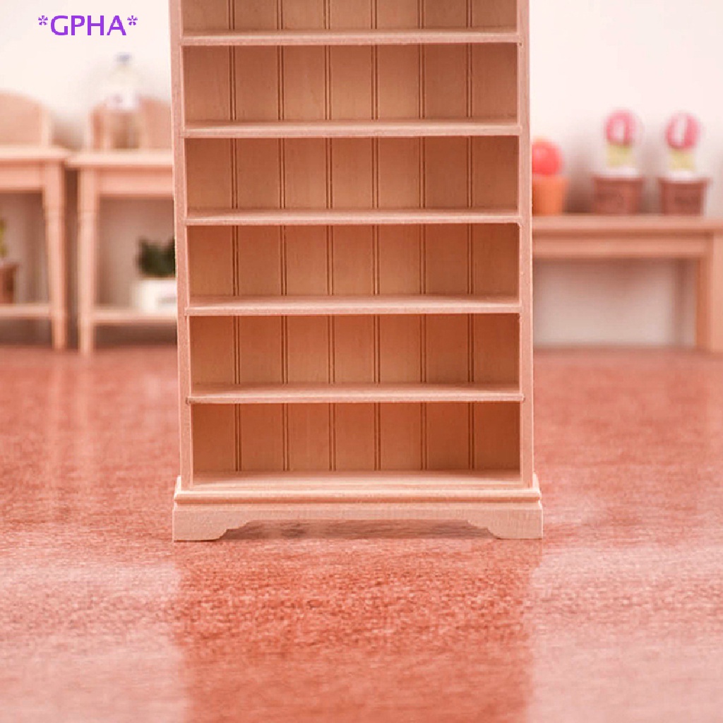 GPHA> 112 Dollhouse Miniature Bookshelf Bookcase Locker