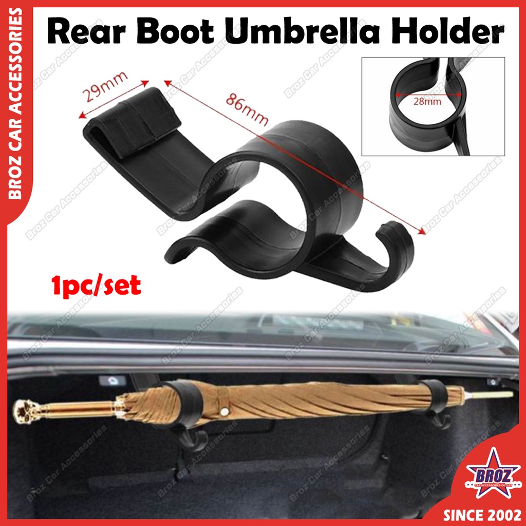 Car Trunk Rear Boot Umbrella Holder Rear Clip Hook Towel Hanger