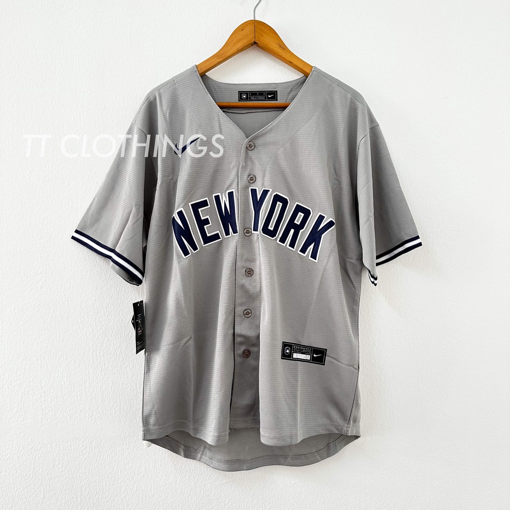 Vintage New York Yankees Baseball Shirt Jersey Camiseta Starter MLB Gray  size L