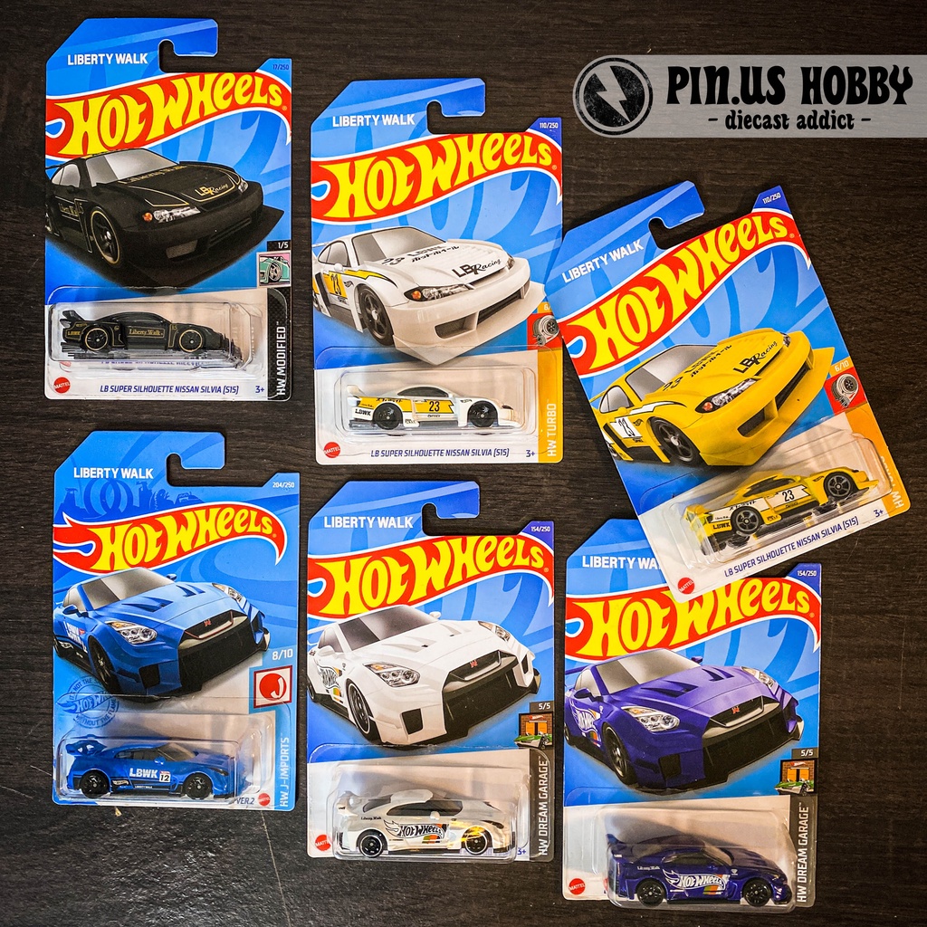 HOTWHEELS LBWK LIBERTY WALK LB SUPER SILHOUETTE NISSAN SILVIA S15 BLACK ...