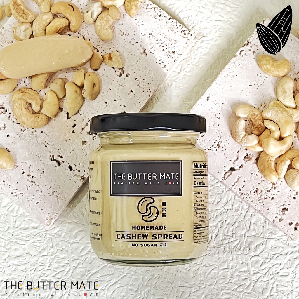 The Butter Mate Homemade Unsweetened Cashew Spread - 190g | Shopee Malaysia