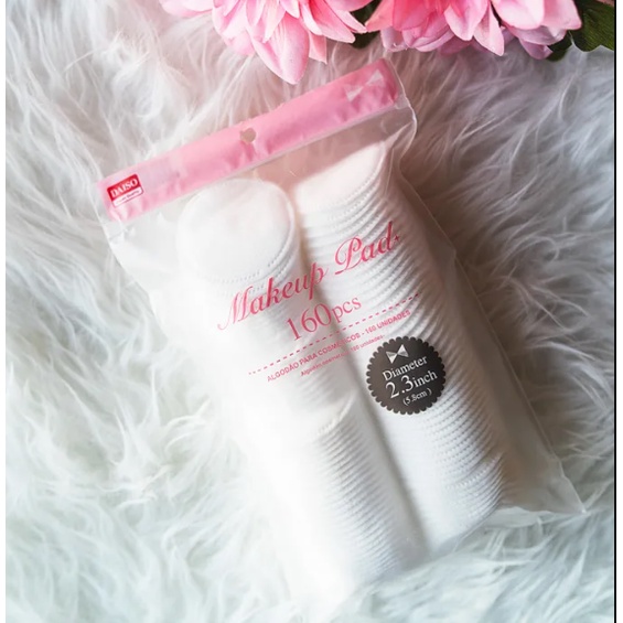 Daiso Makeup Pad Cotton Pad Thick Cotton Soft Cotton Wipe Ready Stock