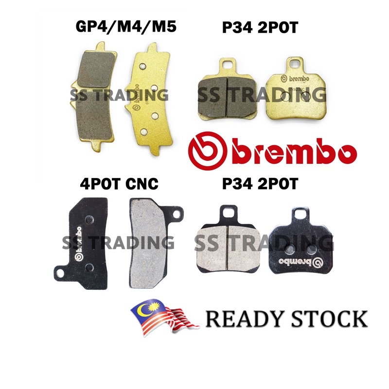 CALIPER BRAKE PAD GP4 4POT P34 2POT M4 M5 CALIPER BRAKE PAD 4 POT 2 POT CALIPER BRAKE SHOE BRAKE