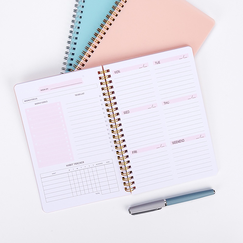 2024 Planner Kawaii A5 Spiral Notebook Agenda This Student Study Plan ...