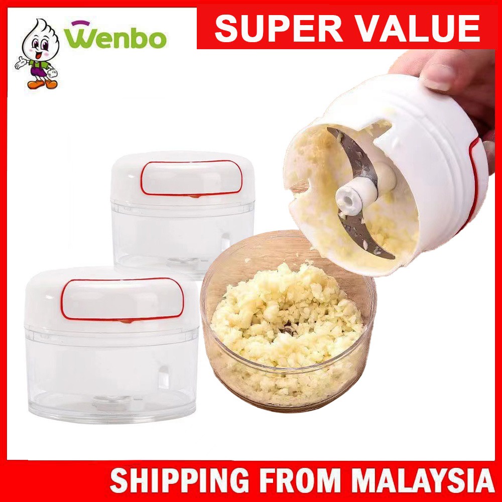 Wenbo Mini Garlic Chopper Manual Food Chopper Hand Pull Food Processor