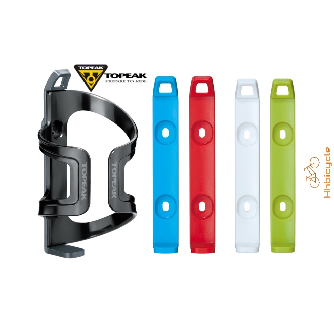 TOPEAK DualSide Cage TDSC01 – Portabottiglie Per Bici In Composito Di Fibra Di Vetro, Fissaggio Facile, Adatto A Borracce Standard, 53g