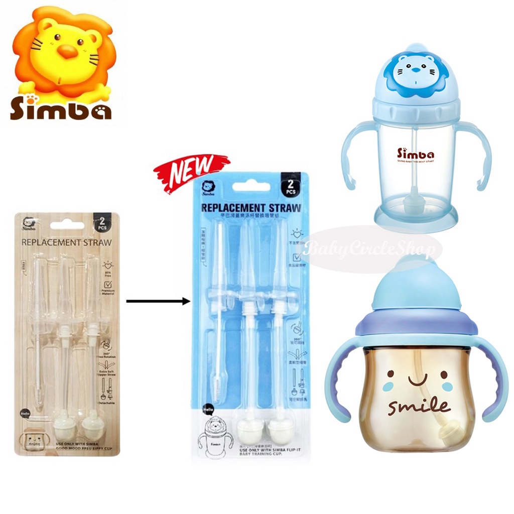 Simba 6 oz Training Cup Replacement Straw (Set of 2)