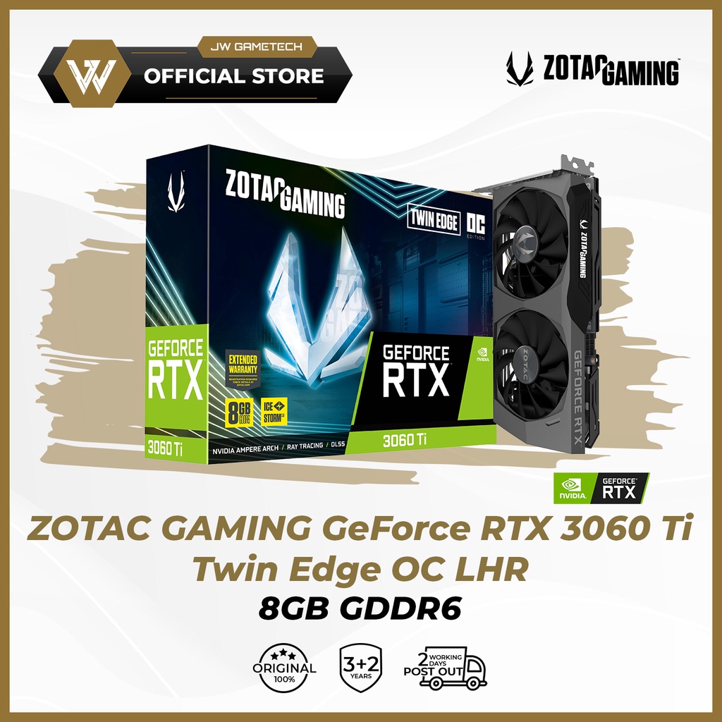 ZOTAC GAMING GeForce RTX 3060 Ti Twin Edge OC LHR 8G GDDR6 