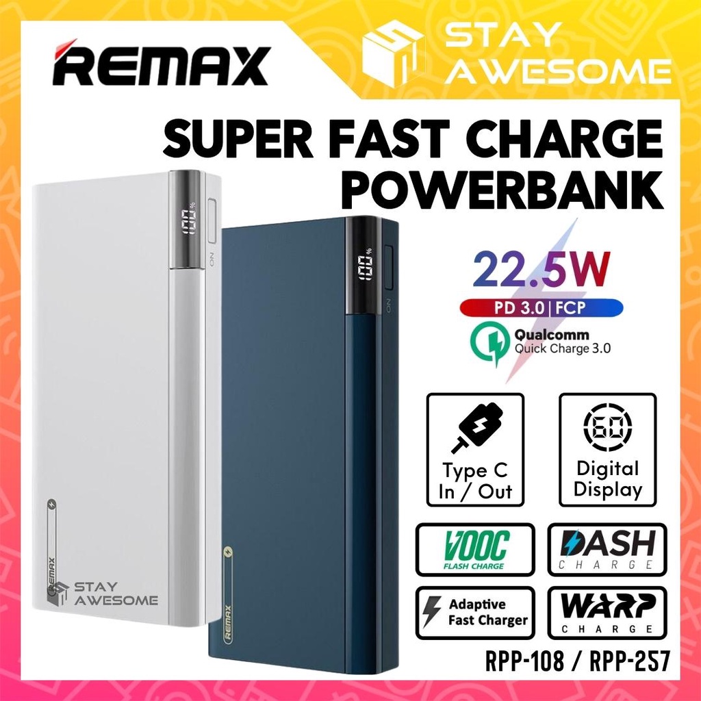 REMAX Powerbank 20000mAh Powerbank Fast Charging Powerbank 22 5W ...